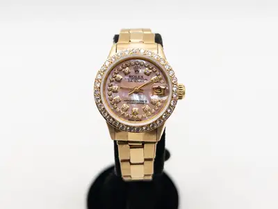 Rolex $30,000 ROLEX DATEJUST PRESIDENT PINK 2ct