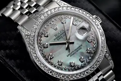 Rolex Datejust Black Mother Of Pearl