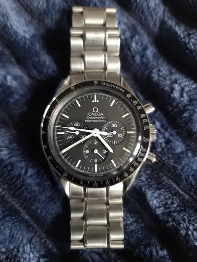 Omega OMEGA Speedmaster Moonwatch 42mm Hesalite Glass Men’s Bracelet Watch