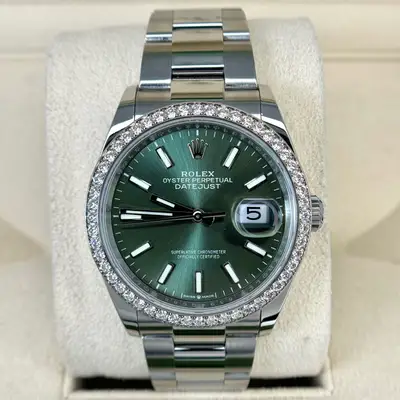 Rolex Datejust Factory Diamond Bezel Oyster