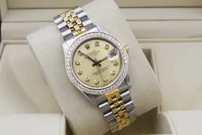 Rolex Datejust Custom 1ct Diamond Bezel