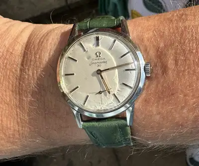 Omega Seamaster 30 cream and gold