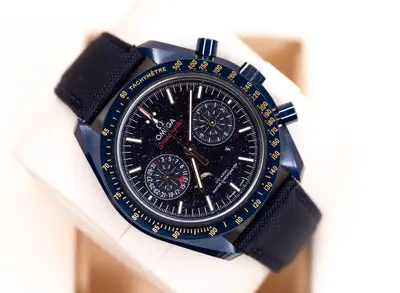 Omega Speedmaster Moonphase "Blue Side Of