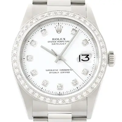 Rolex Datejust 18K white Gold SS