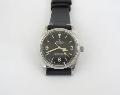 Rolex S/STEEL REF.1018 W/BLACK REFINISH HANDS