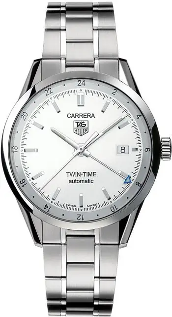 TAG Heuer Carrera WV2116.BA0787 Twin-Time Silver