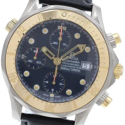 Omega Seamaster 300 Chronograph YG Bezel