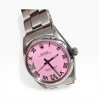 Rolex Oyster Perpetual Candy Pink Steel