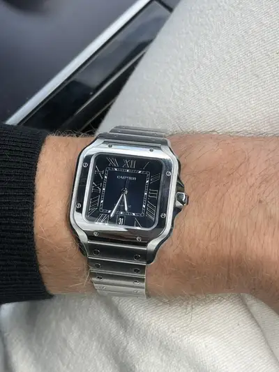 Cartier Santos Large WSSA0030 Leather Strap