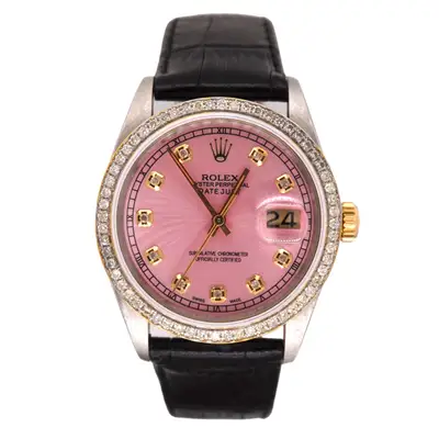 Rolex Datejust Gold/Steel ICED 1.75ct Diamond