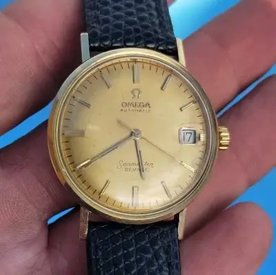 Omega Seamaster De Ville Date 14k
