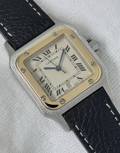 Cartier Santos Galbee Steel 18k Gold