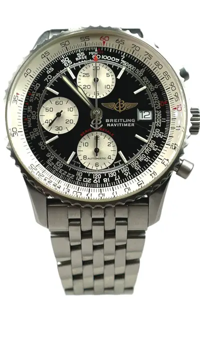 Breitling Navitimer Black with Baton Indexes