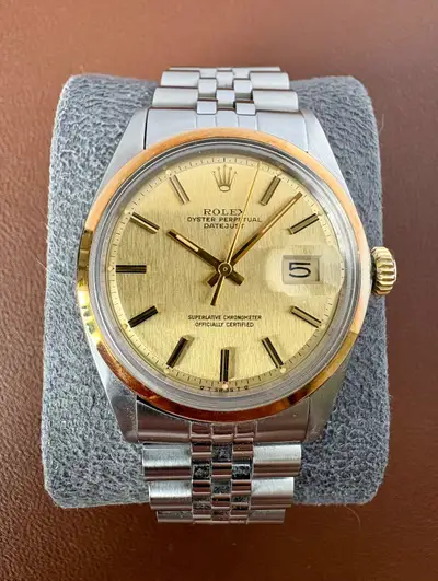 Rolex Datejust Smooth Gold Bezel S