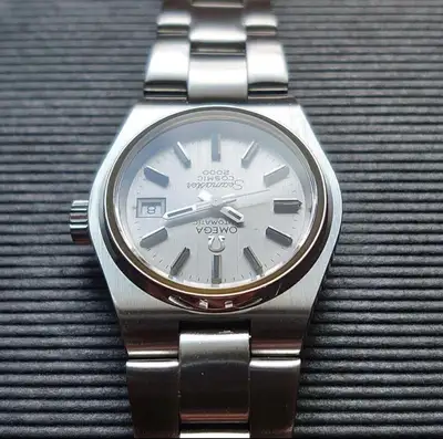 Omega Seamaster Cosmic Silver/White SS Women's