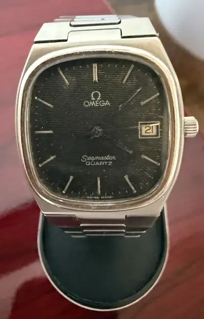 Omega Seamaster Swiss Made Black Date