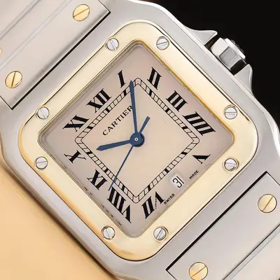 Cartier SANTOS GALBEE W20011C4 18K GOLD