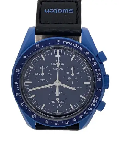 Omega MoonSwatch Speedmaster Analog NVY BLK