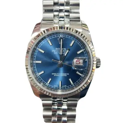 Rolex Datejust Blue Jubilee Bracelet Hidden