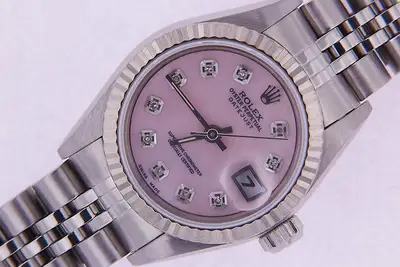 Rolex Datejust Stainless Steel Pearl Diamond