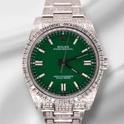 Rolex Oyster Perpetual 10ct Iced Out
