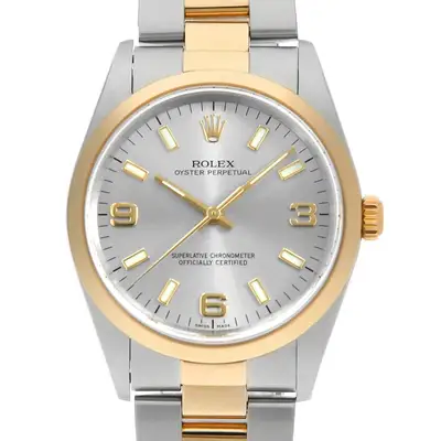 Rolex Oyster perpetual gray 369 white