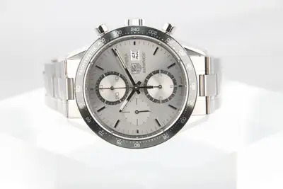 TAG Heuer Carrera CV2011 Silver Chronograph