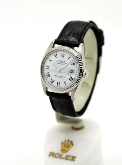 Rolex Datejust Non-Quick 1601 White Roman