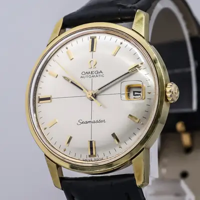 Omega **NEAR OMEGA Seamaster Cal.565 Gold Crossline