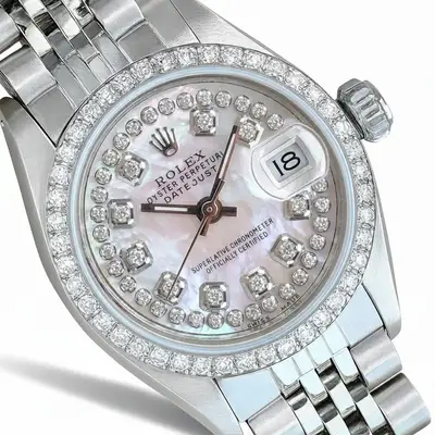 Rolex Datejust Stainless Steel String White