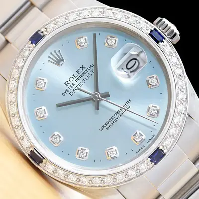 Rolex DATEJUST ICE BLUE DIAMOND 18K
