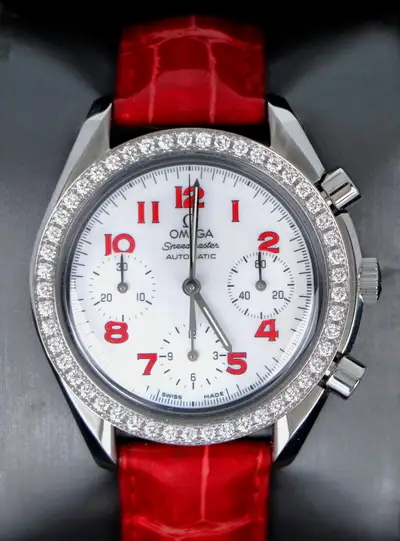 Omega $9,250 Omega SpeedMaster Stainless Steel Diamond