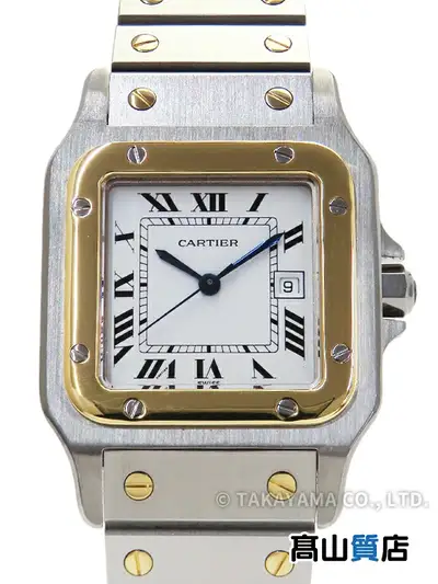 Cartier Santos Stainless Steel Yellow Gold