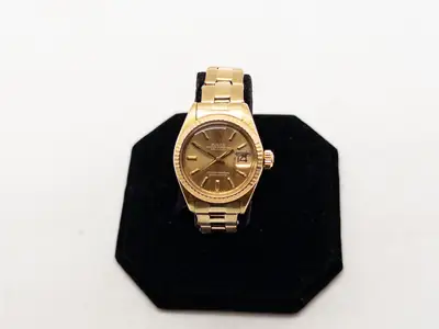 Rolex Estate $25,000 ROLEX DATEJUST Champagne 18k