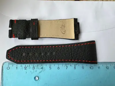 Unknown R&D Genève chronograph leather black strap