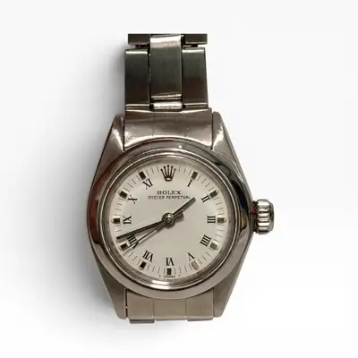 Rolex Oyster Perpetual White Roman 6718