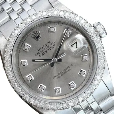 Rolex Datejust Stainless Steel 1.80ctw Diamond