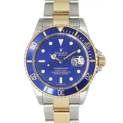 Rolex ROLEX Submariner Date 16613LB Blue Case Size 40mm Men's Used Watch #7141