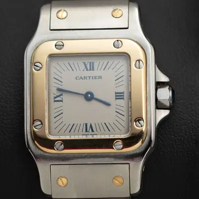 Cartier Santos de Cartier Galbée Small Gold