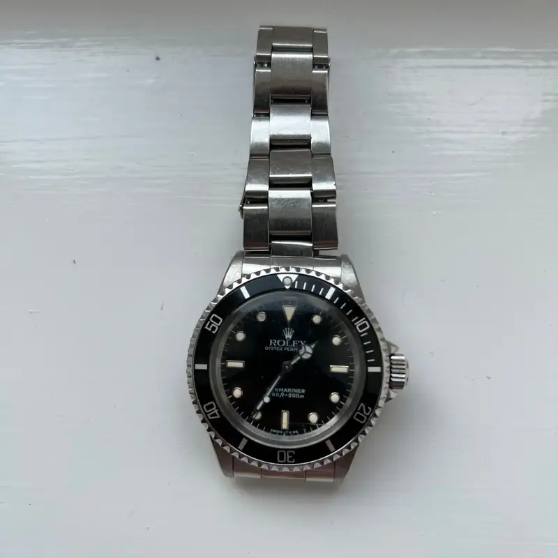 Rolex Submariner 5513 no date, 1987, water resistant, vintage, good condiiton