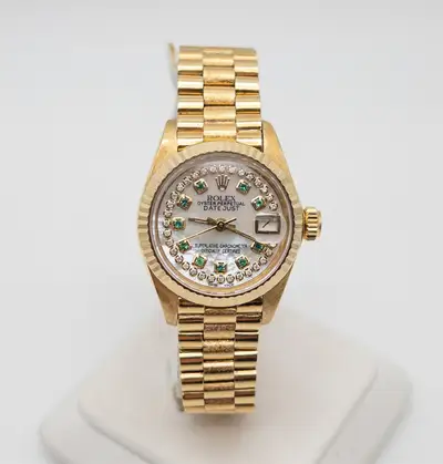 Rolex $25,000 ROLEX DATEJUST Diamond 18k Yellow