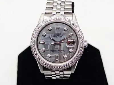 Rolex $16,000 2ct VS G Diamond METEORITE