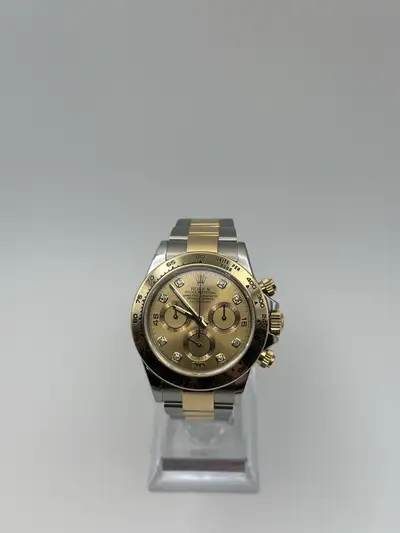 Rolex Daytona Bi Metal Diamond Dot