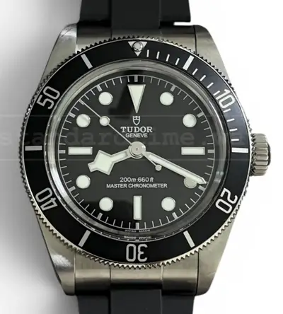 Tudor Black Bay Rubber Strap Monochrome