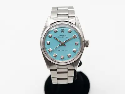 Rolex $13,000 ROLEX Oyster Blue Tiffany Co
