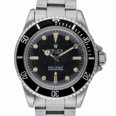 Rolex Submariner 5513 with Oystersteel case
