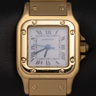 Cartier Santos Carrée 18K Yellow Gold