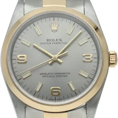 Rolex Oyster Perpetual (K) K18YG/Stainless Steel