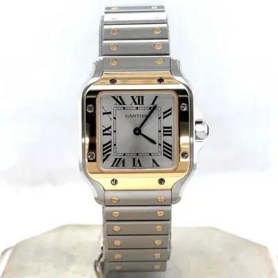 Cartier Santos Small Model 18k YellowGold/Stainless
