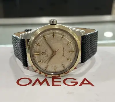 Omega Seamaster Large Seahorse Gold Bezel